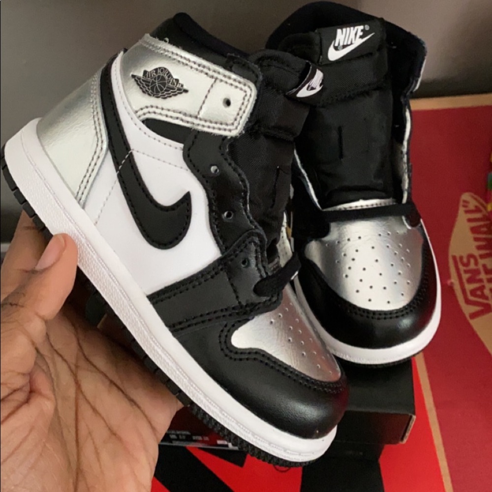 Jordan 1 high Silver Toe (TD)
